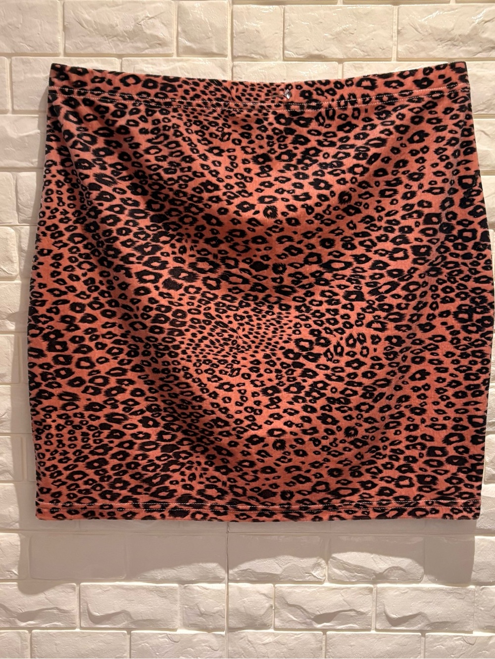 SHEIN Pink and Black Leopard Print Pencil Skirt